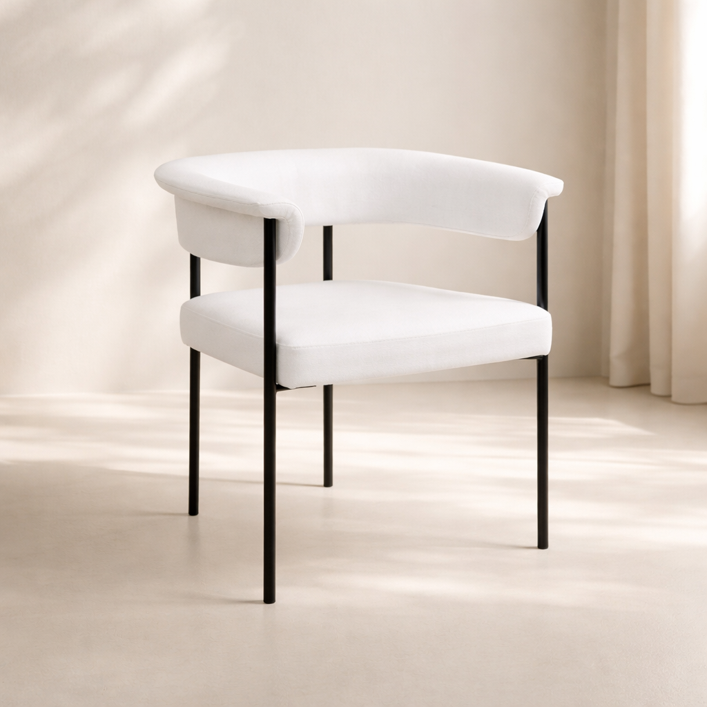 Malin Linen Fabric Dining Chair (set of 2)