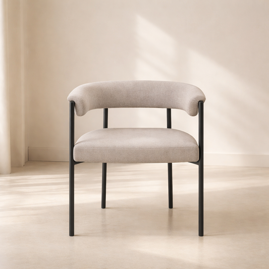 Malin Linen Fabric Dining Chair (set of 2)