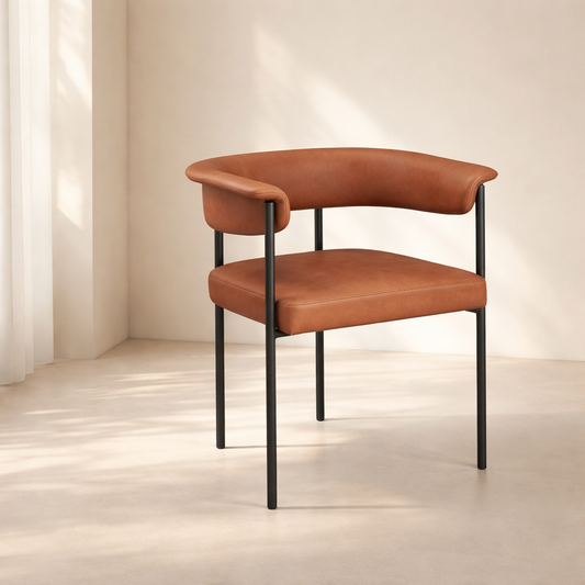 Malin Vegan Leather Dining Chair (set of 2)