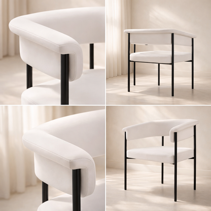 Malin Vegan Leather Dining Chair (set of 2)