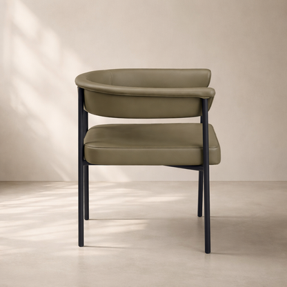 Malin Vegan Leather Dining Chair (set of 2)