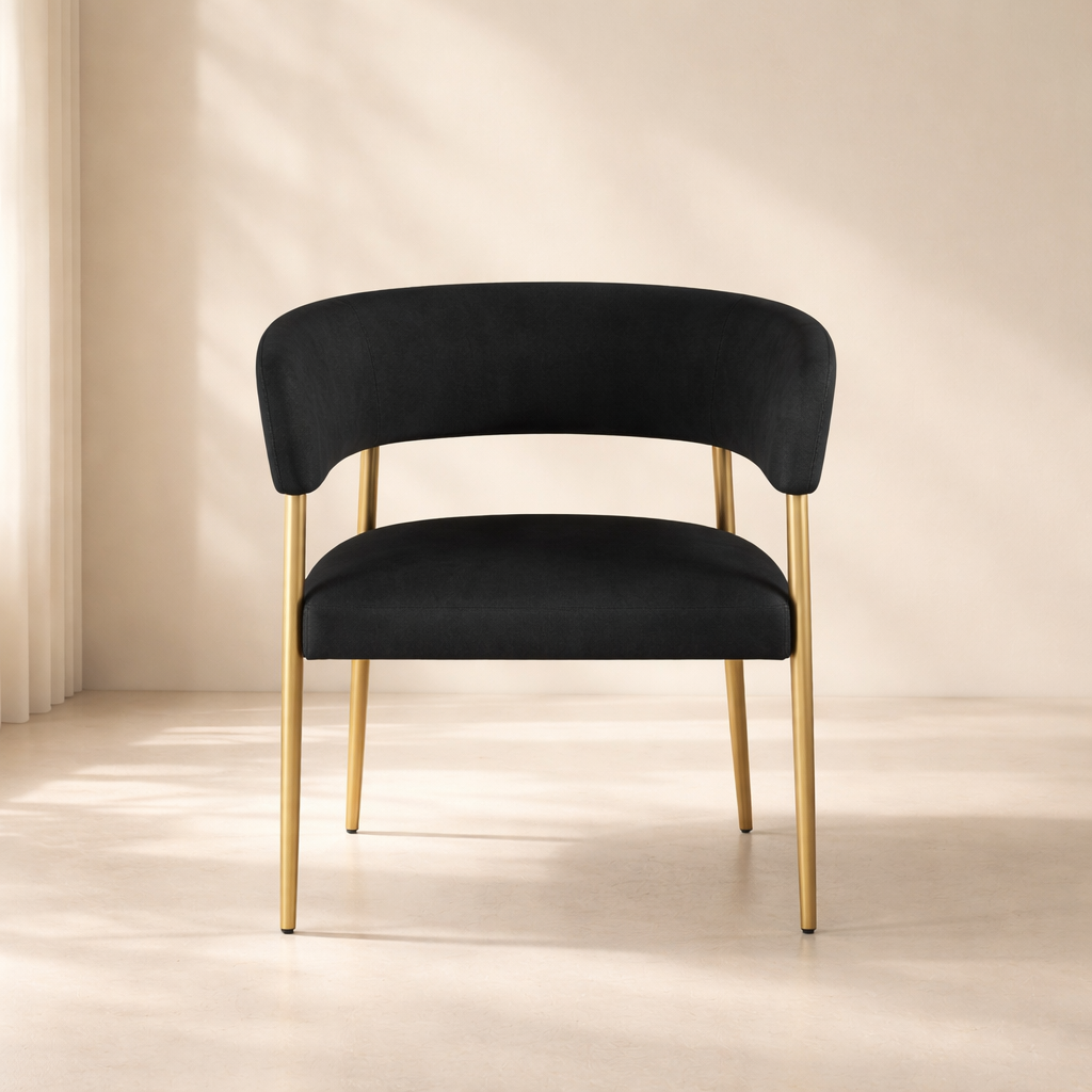 Creston Linen Fabric Dining Chair