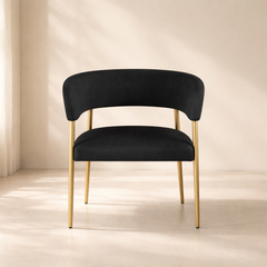 Creston Linen Fabric Dining Chair 