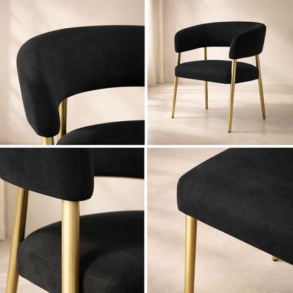 Creston Linen Fabric Dining Chair