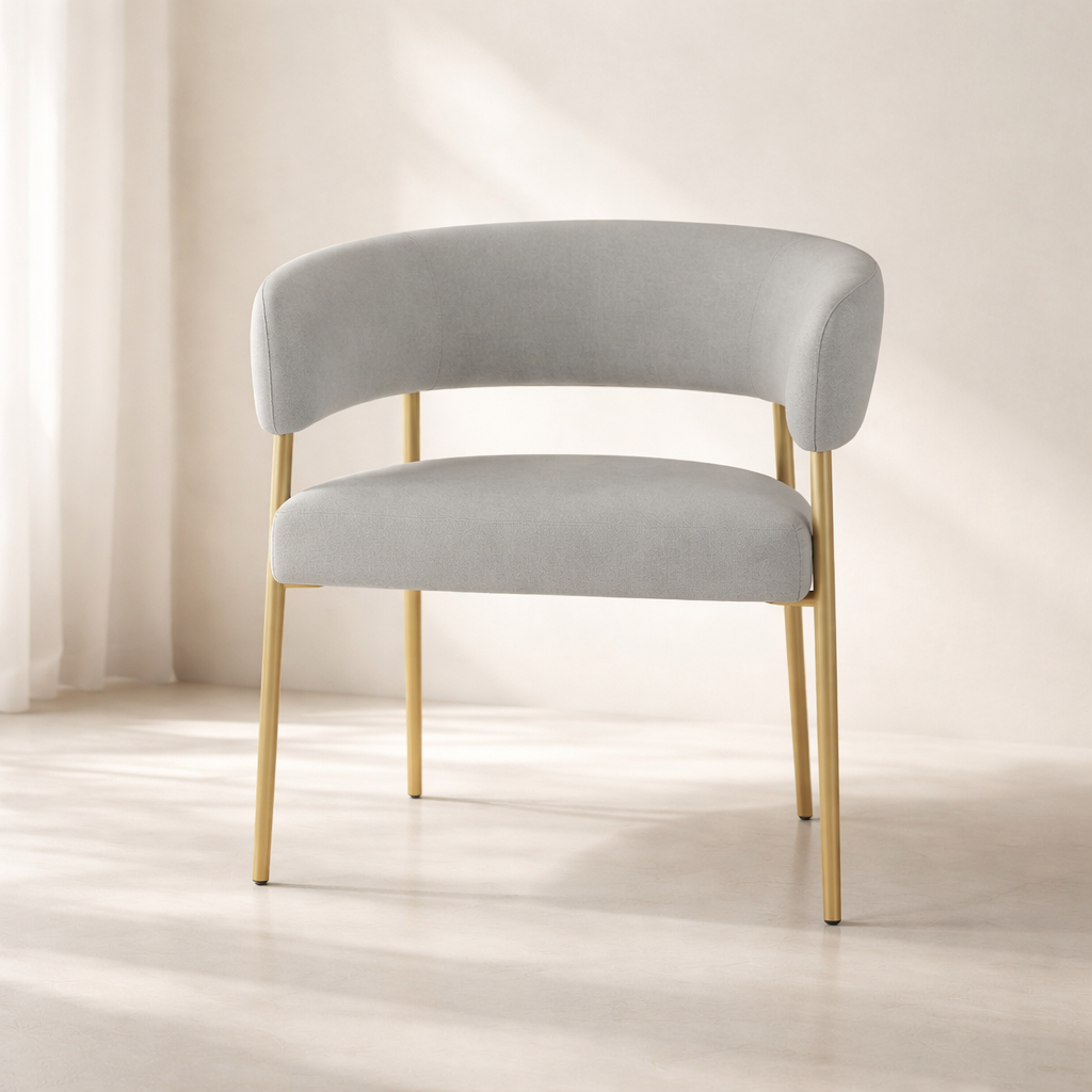 Creston Linen Fabric Dining Chair