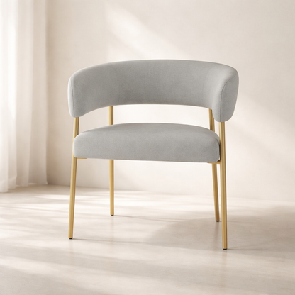 Creston Linen Fabric Dining Chair