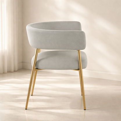 Creston Linen Fabric Dining Chair