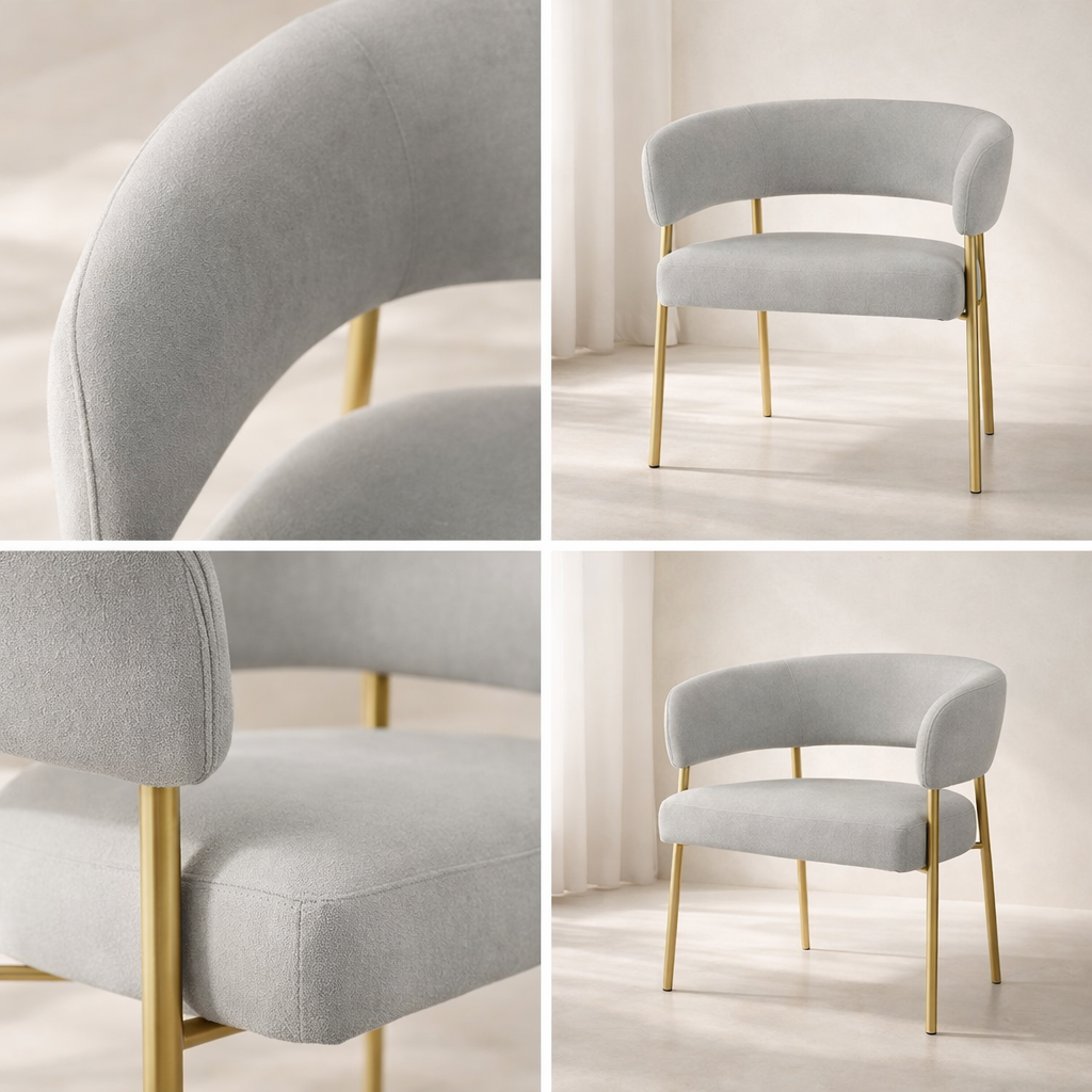 Creston Linen Fabric Dining Chair