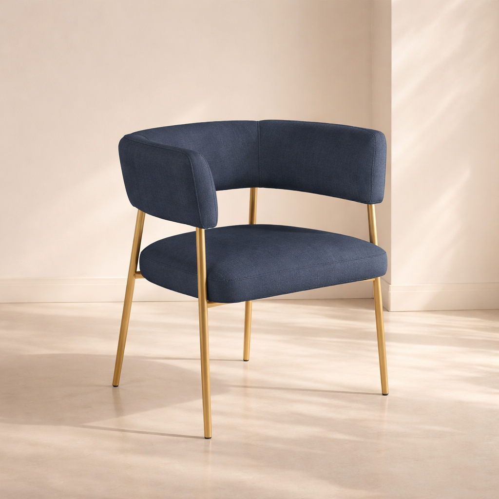 Creston Linen Fabric Dining Chair