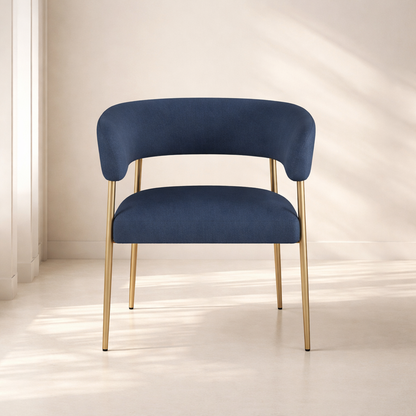 Creston Linen Fabric Dining Chair