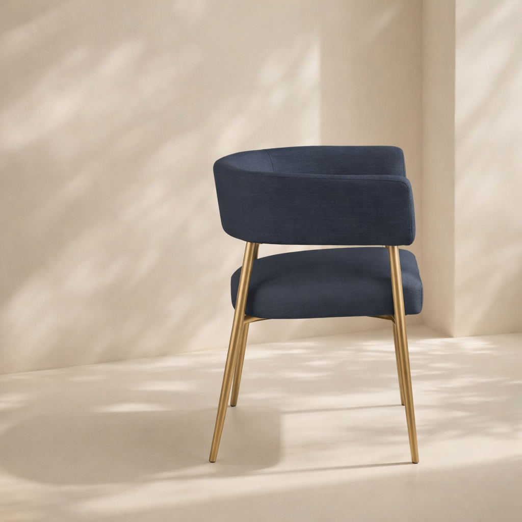 Creston Linen Fabric Dining Chair