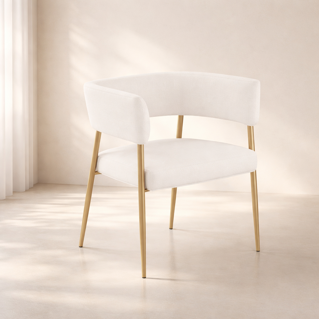 Creston Linen Fabric Dining Chair