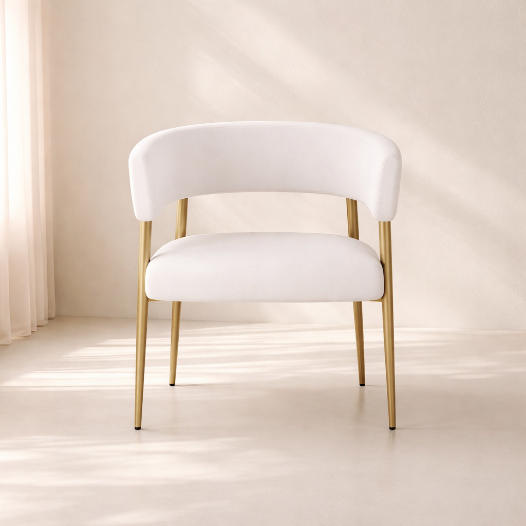Creston Linen Fabric Dining Chair