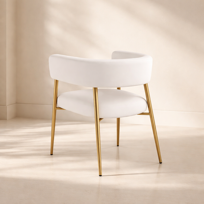 Creston Linen Fabric Dining Chair