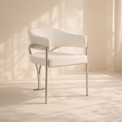 Madelyn Vegan Leather Dining Chair (set of 2)