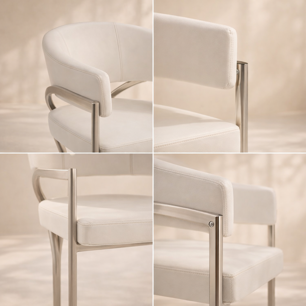 Madelyn Vegan Leather Dining Chair (set of 2)