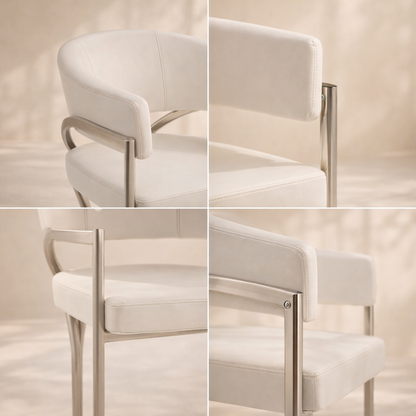 Madelyn Vegan Leather Dining Chair (set of 2)