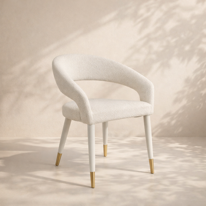 Destiny Boucle Fabric Dining Chair