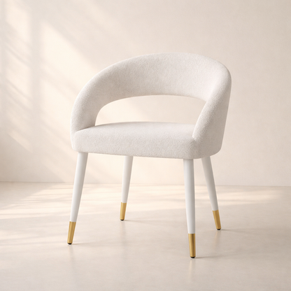 Destiny Boucle Fabric Dining Chair