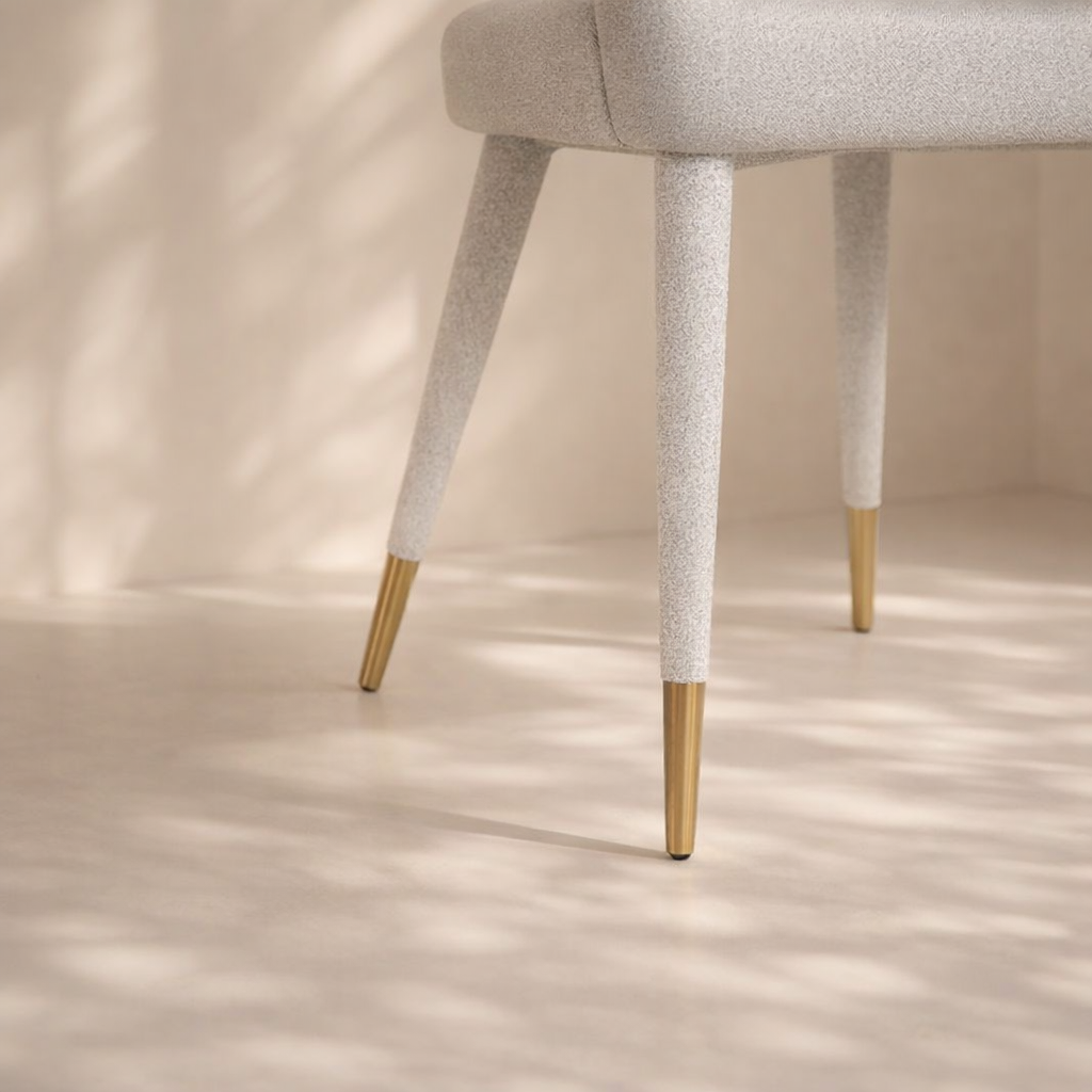 Destiny Boucle Fabric Dining Chair