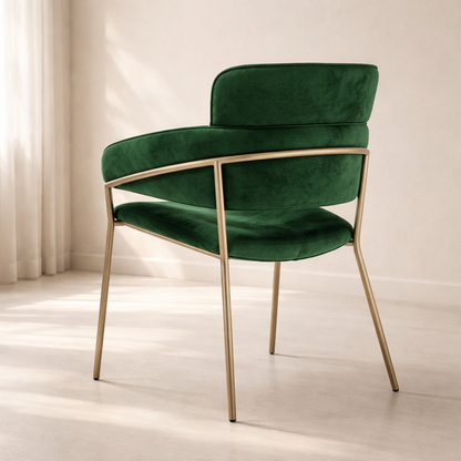 Yara Velvet Dining Chair (set of 2)