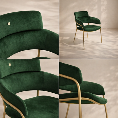 Yara Velvet Dining Chair (set of 2)