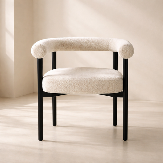 Hyatt Boucle Fabric Dining Chair