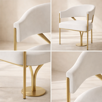 Madelyn Vegan Leather Dining Chair (set of 2)