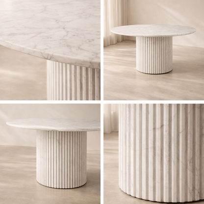 Genoa 48" Marble Dining Table