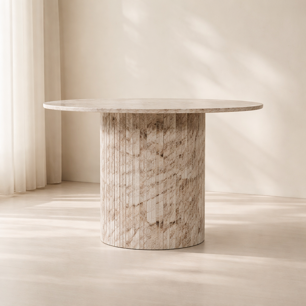 Genoa 48" Marble Dining Table