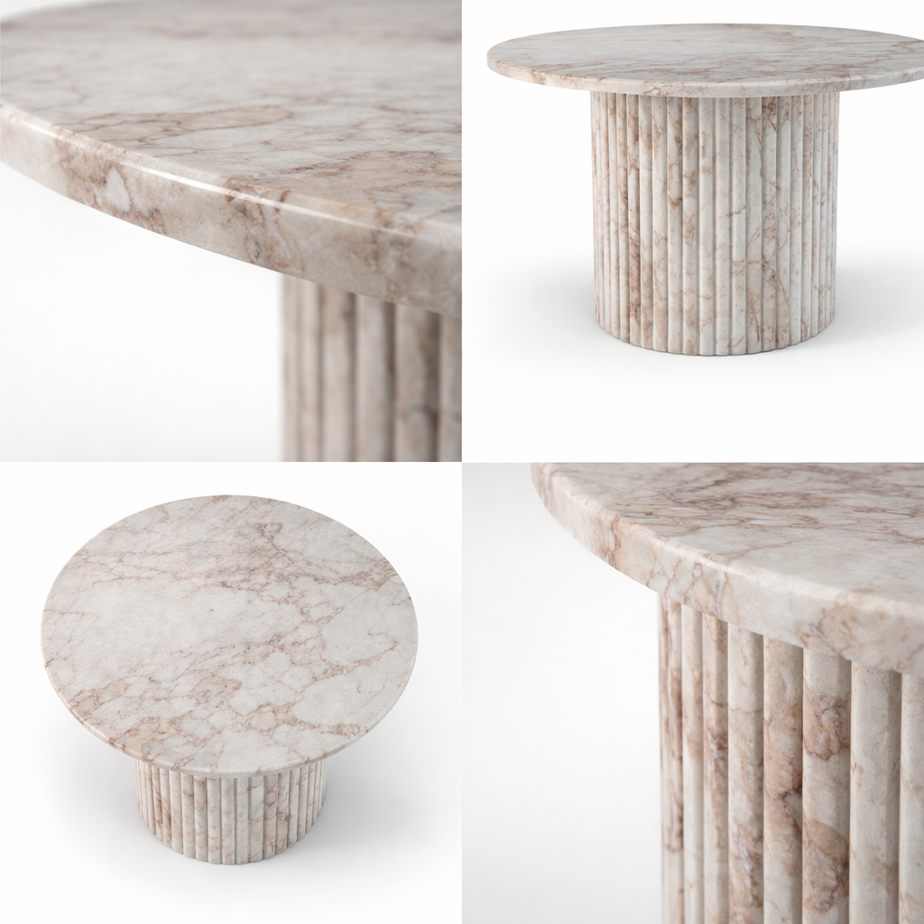Genoa 48" Marble Dining Table