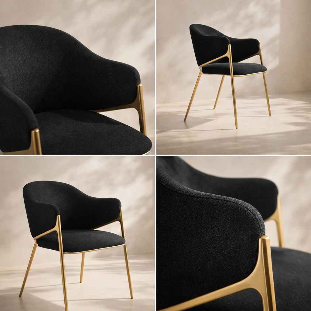 Nial Boucle Fabric Dining Chair (set of 2)