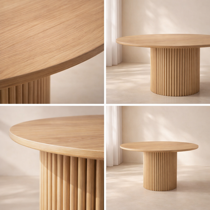 Genoa Travertine 48" Dining Table