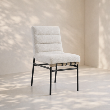 Burke Boucle Fabric Dining Chair (set of 2)