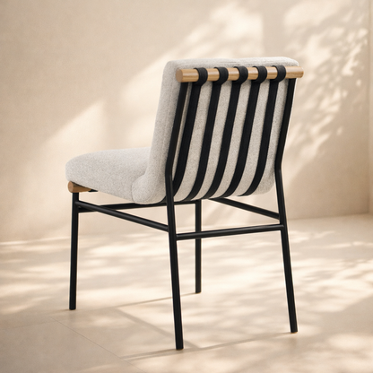 Burke Boucle Fabric Dining Chair (set of 2)