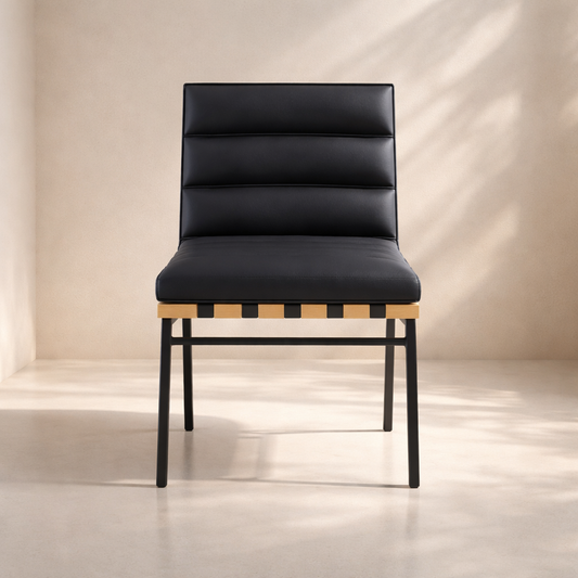 Burke Vegan Leather Dining Chair (Set of 2)