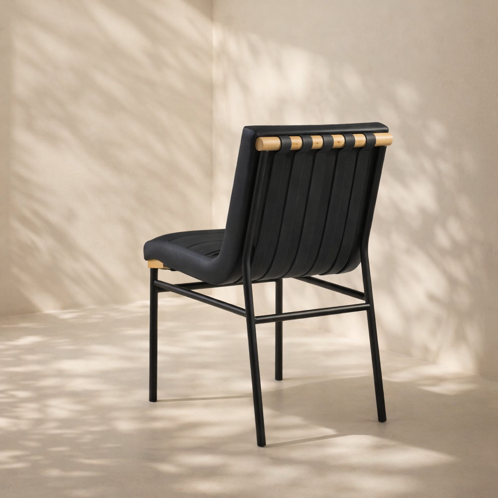 Burke Vegan Leather Dining Chair (Set of 2)