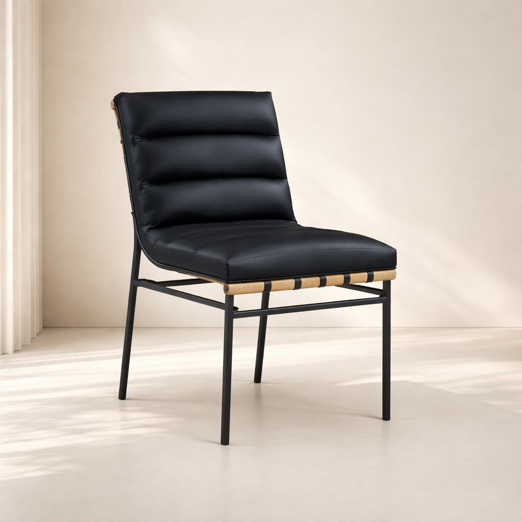 Burke Vegan Leather Dining Chair (Set of 2)