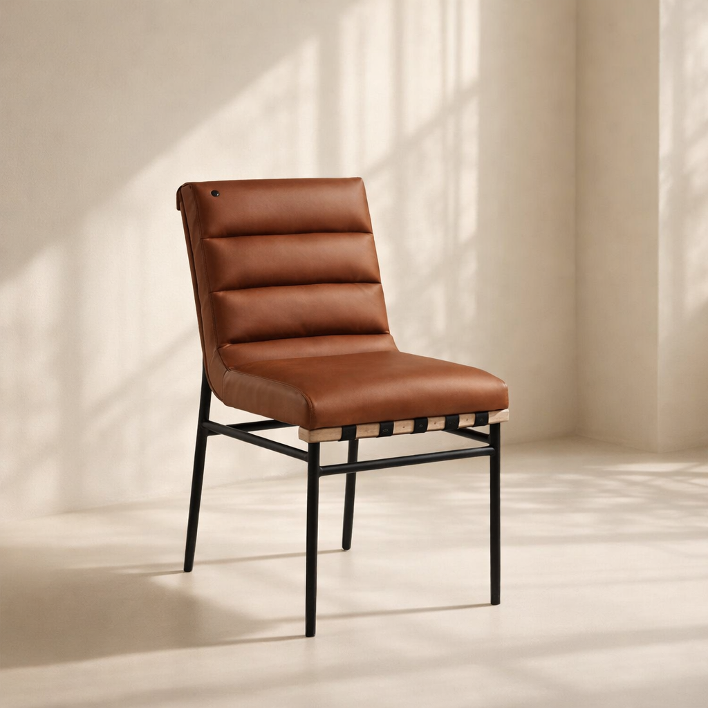 Burke Vegan Leather Dining Chair (Set of 2)