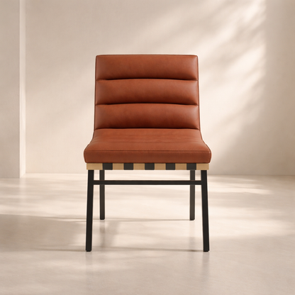 Burke Vegan Leather Dining Chair (Set of 2)
