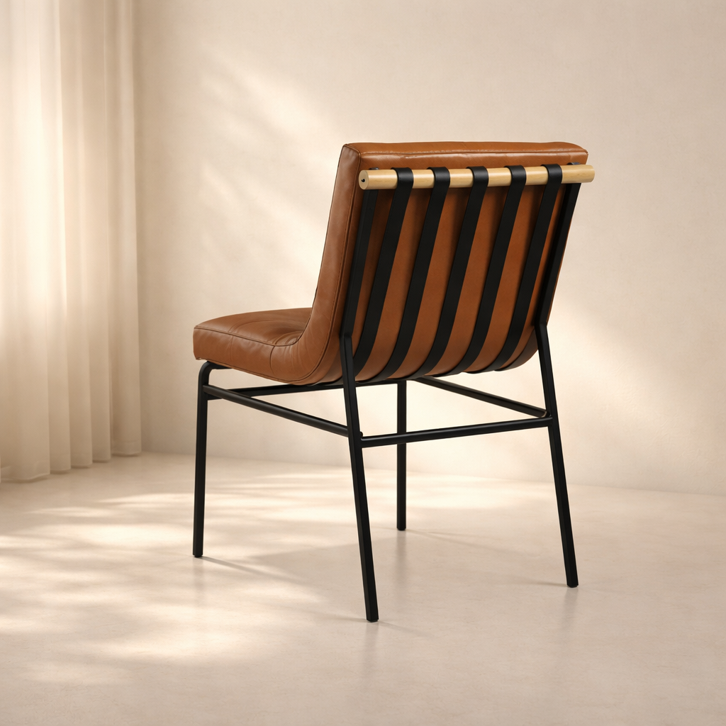 Burke Vegan Leather Dining Chair (Set of 2)