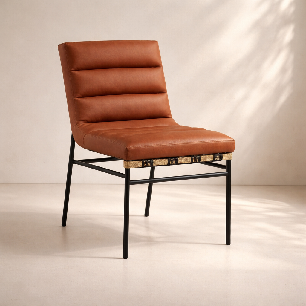 Burke Vegan Leather Dining Chair (Set of 2)