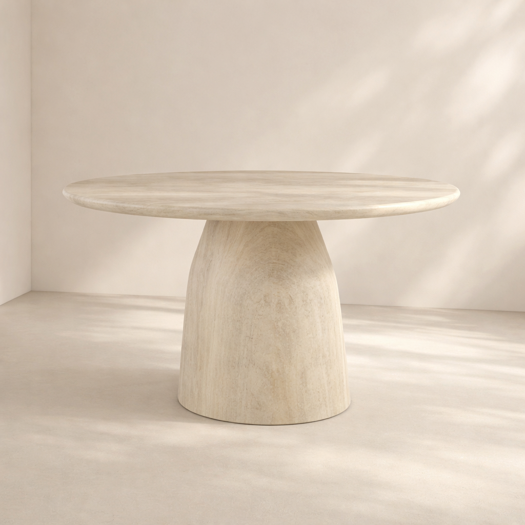 Cosenza Marble Finish Indoor / Outdoor Concrete Dining Table