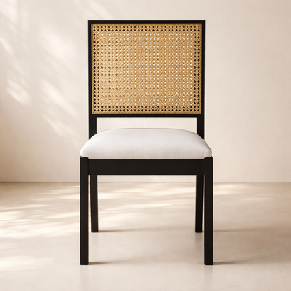 Butterfly Linen Fabric Dining Chair (set of 2)