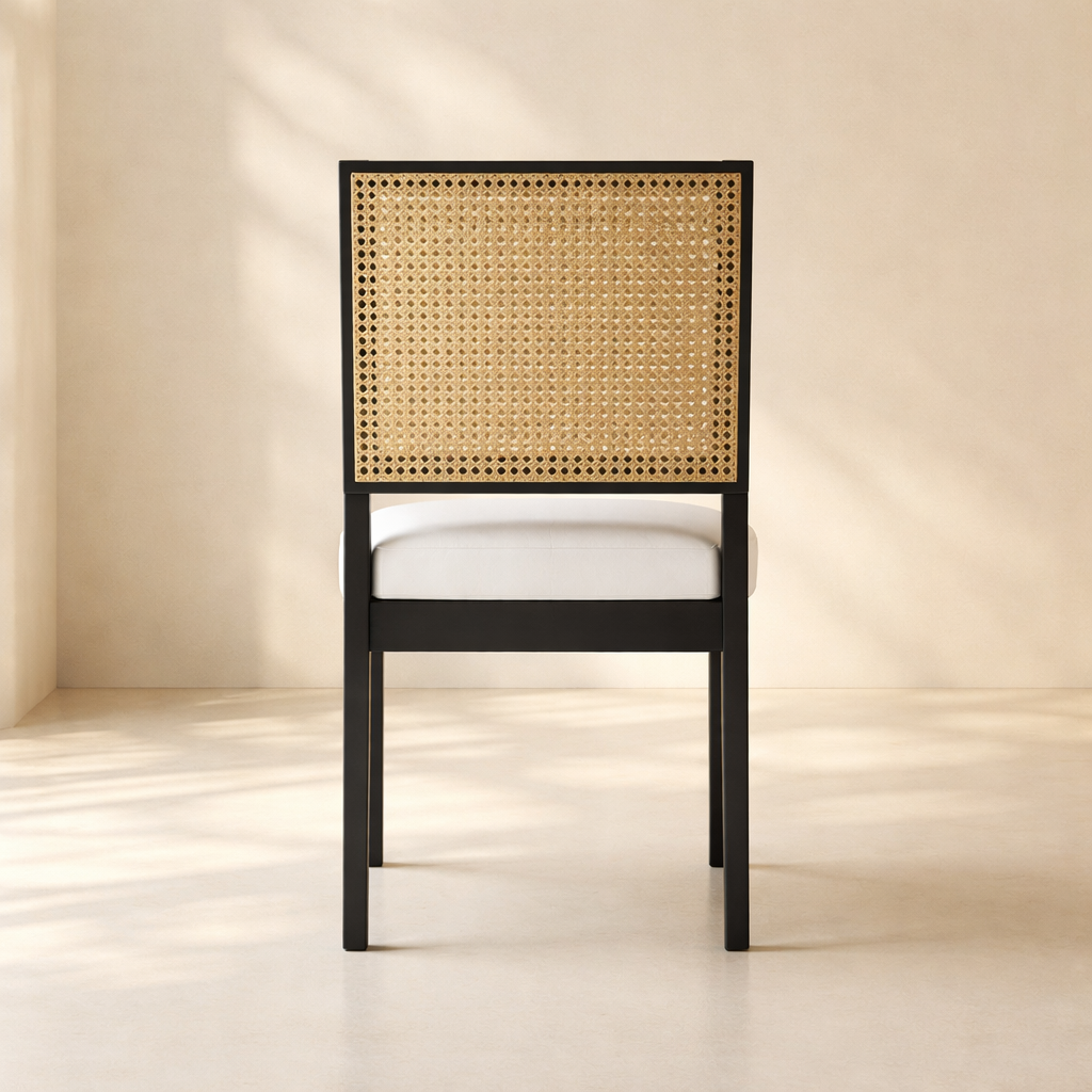 Butterfly Linen Fabric Dining Chair (set of 2)