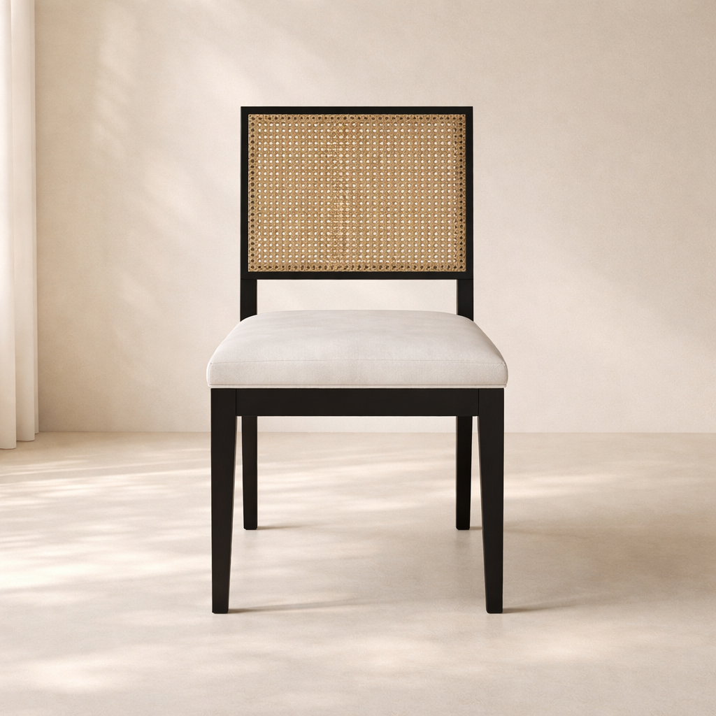 Butterfly Linen Fabric Dining Chair (set of 2)