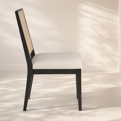 Butterfly Linen Fabric Dining Chair (set of 2)