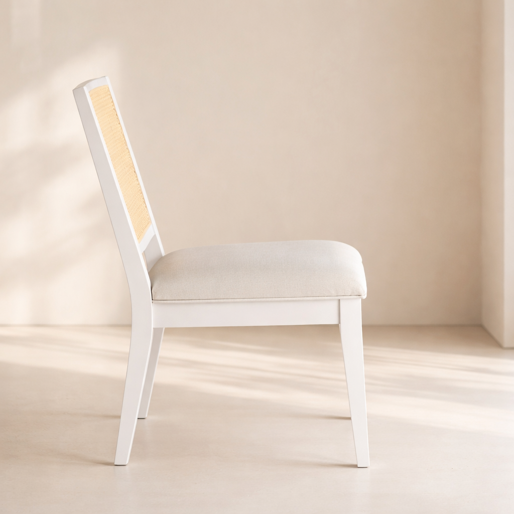 Butterfly Linen Fabric Dining Chair (set of 2)