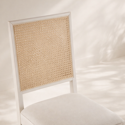 Butterfly Linen Fabric Dining Chair (set of 2)