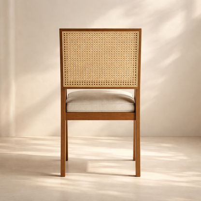 Butterfly Linen Fabric Dining Chair (set of 2)